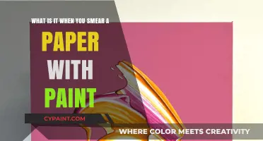 Exploring the Artistic Technique of Paint Smearing on Paper