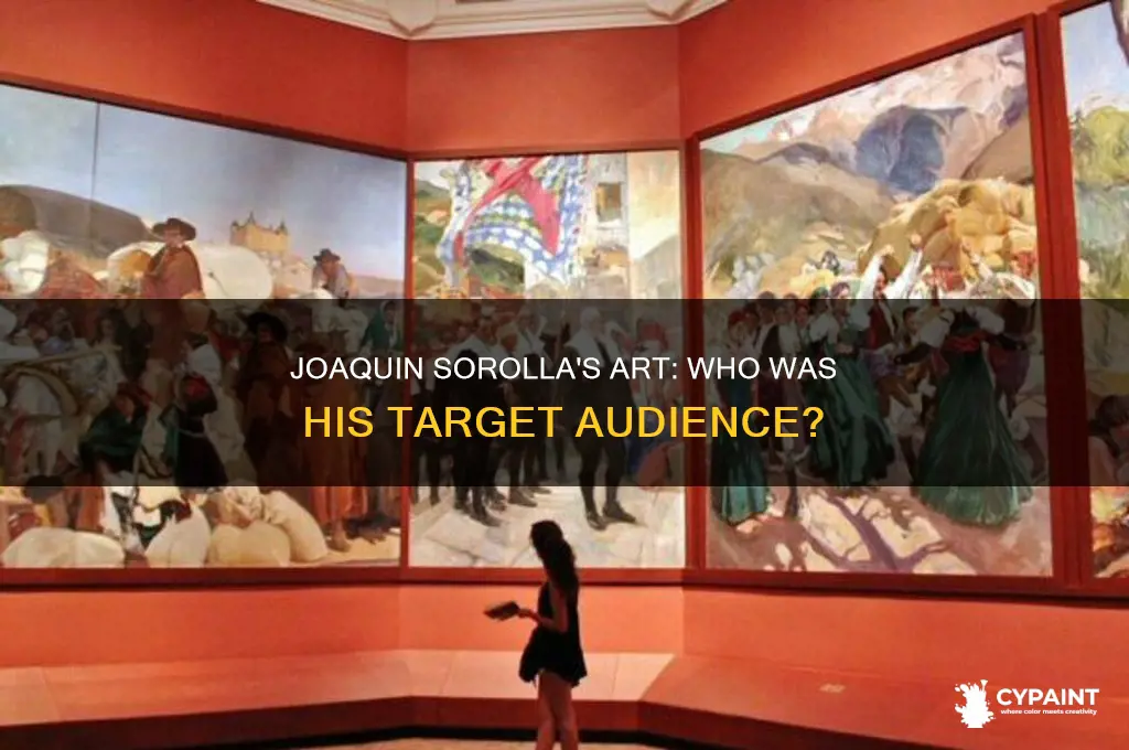 what is joaquin sorollas audience for his paintings