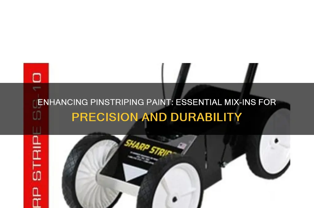 what is mixed with pinstriping paint before painting