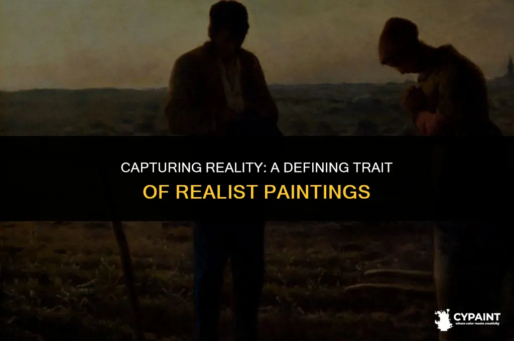 what is one characteristic that was common to realist paintings