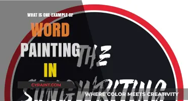 Exploring Word Painting: A Vivid Example in Musical Composition