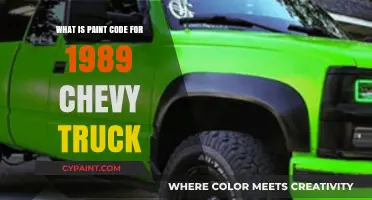 1989 Chevy Truck Paint Code: How to Find and Use It