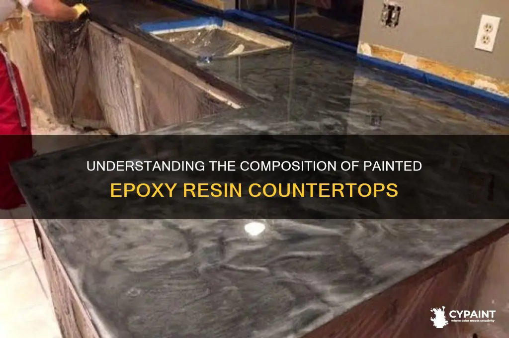 what is painted epoxy resin countertops made of