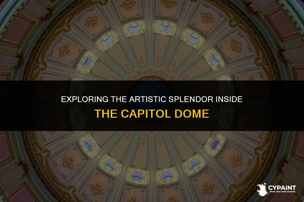 what is painted on the inside of the capitol dome