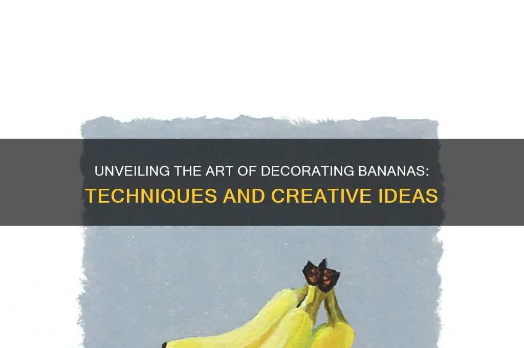 what is painted onto the cut of bannanas