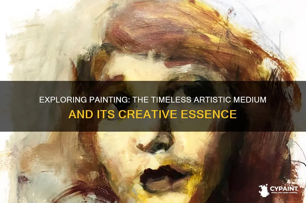 what is painting called as an artistic medium