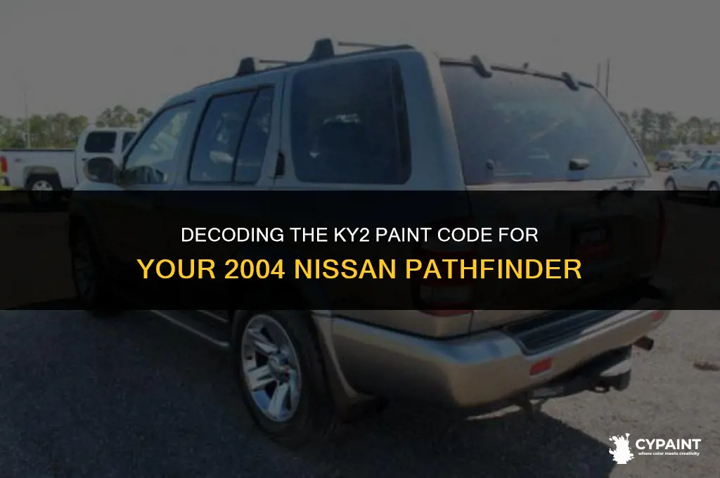 what is part number for 2004 nissan pathfinder paint ky2