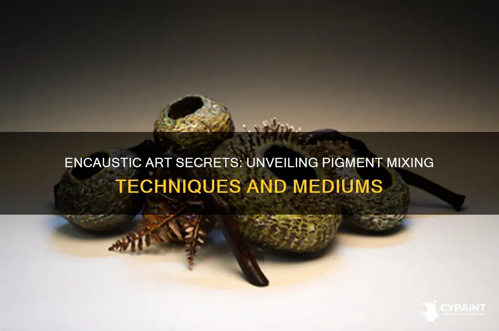 what is pigment mixed with in encaustic painting