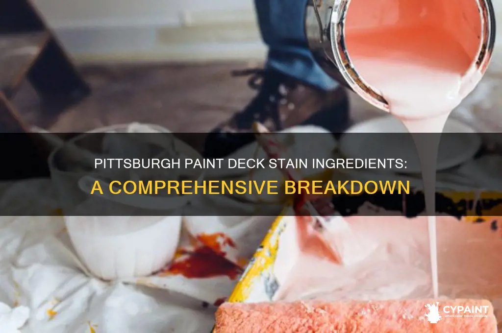 what is pittsburgh paint deck stain made from
