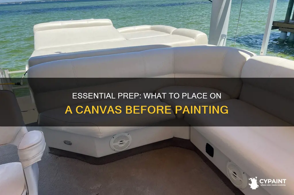 what is placed on a cavas befor painting