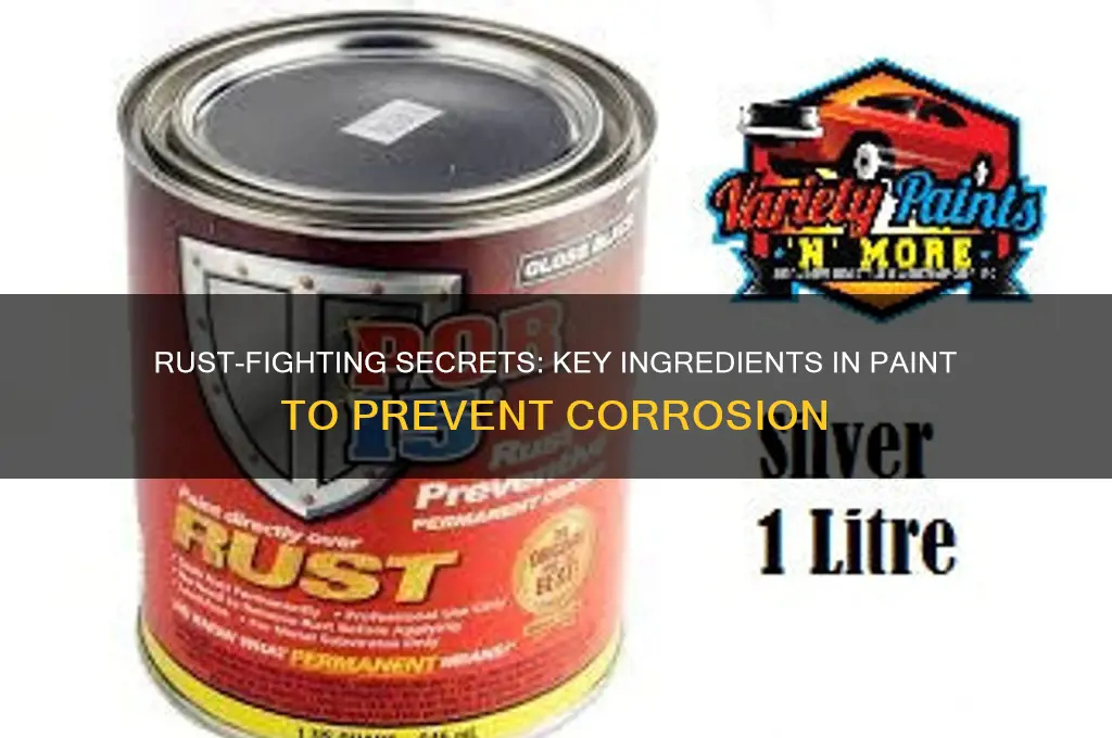 what is put in paint to inhibit rust