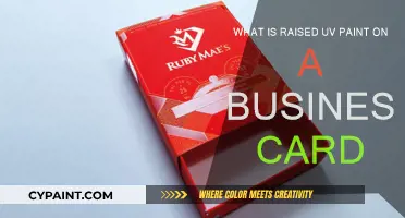 UV Business Cards: Raised Paint, Elevated Style