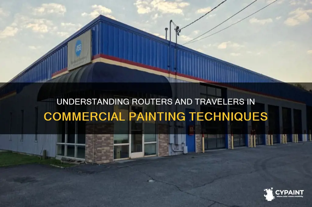 what is routers and travellers in commercial painting