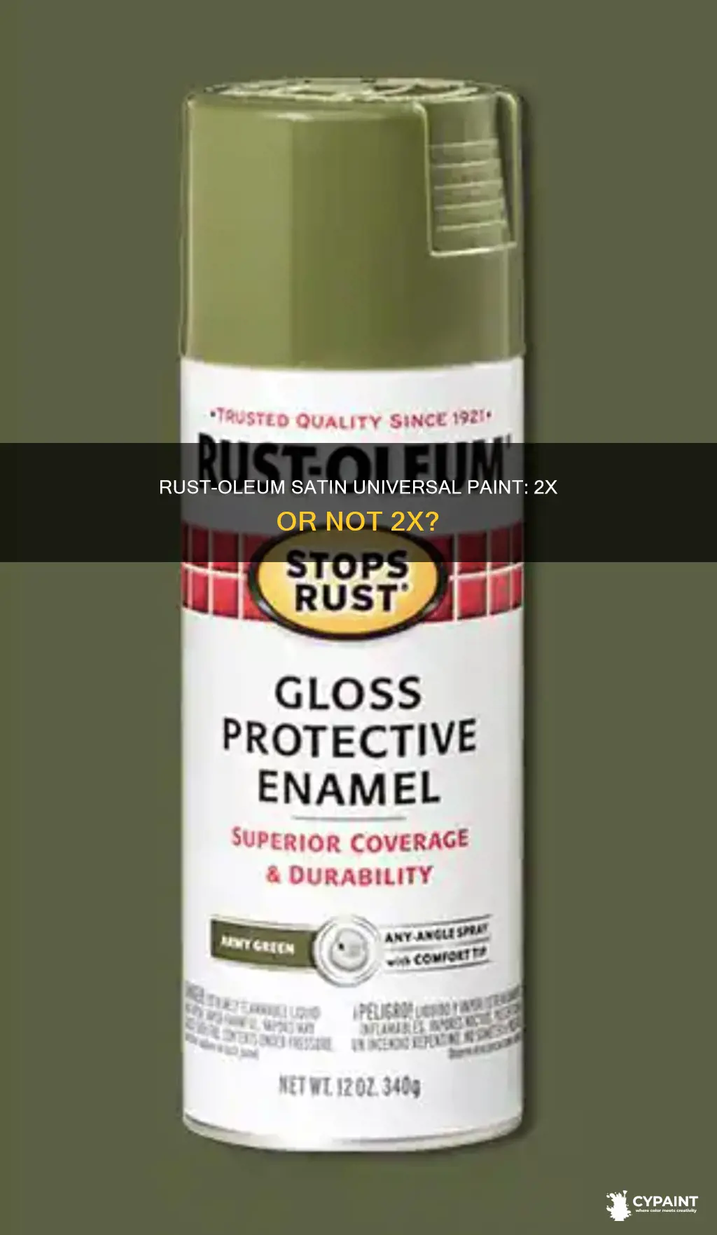 what is rust oleum satin universal paint vs 2x