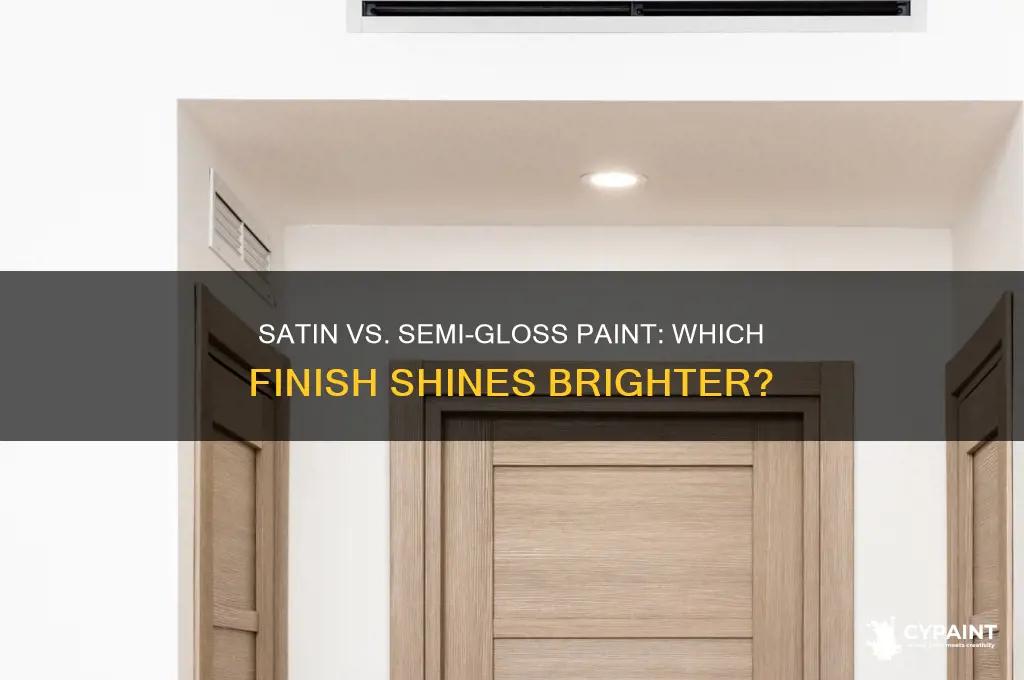 what is shinier satin or semi gloss paint