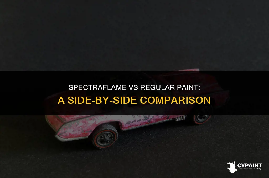 what is spectraflame paint vs normal paint side by side
