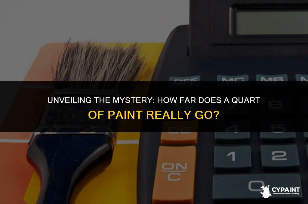 what is square footage coverage of a quart of paint