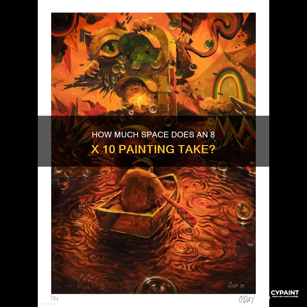 what is square footage of 8 x 10 painting