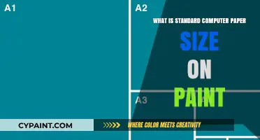 Standard Computer Paper Size in Paint: A Quick Guide