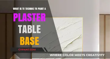 Mastering the Art of Painting a Plaster Table Base