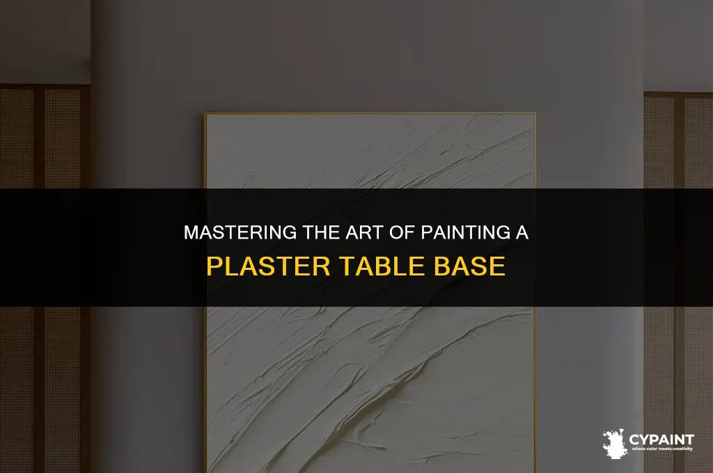what is te technic to paint a plaster table base