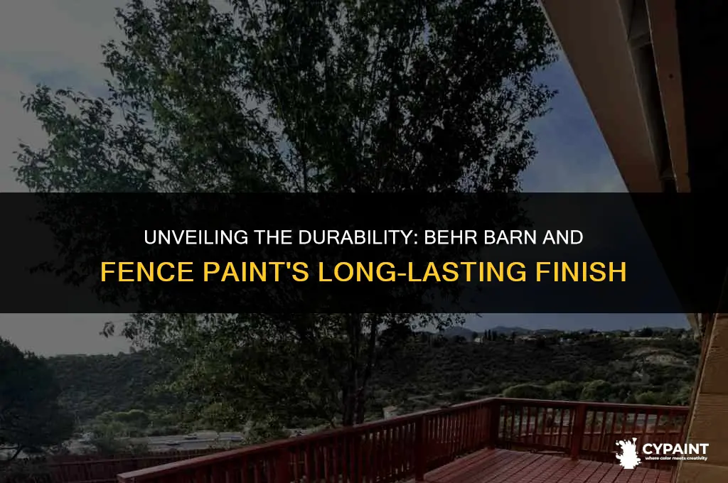 what is tge finish of behr barn and fence paint