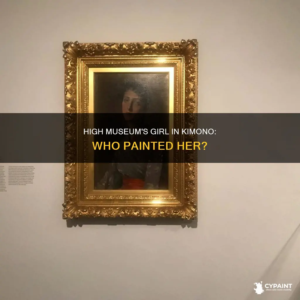 what is that painting girl in kimono high museum