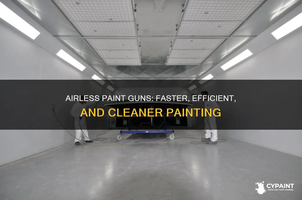 what is the advantage of an airless paint gun
