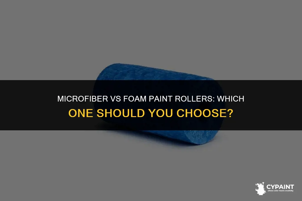 what is the advantage of microfiber paint roller vs foam