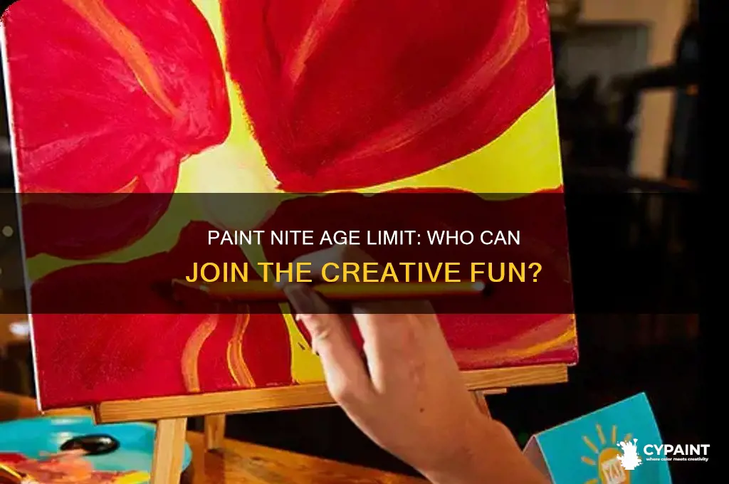 what is the age limit for paint nite