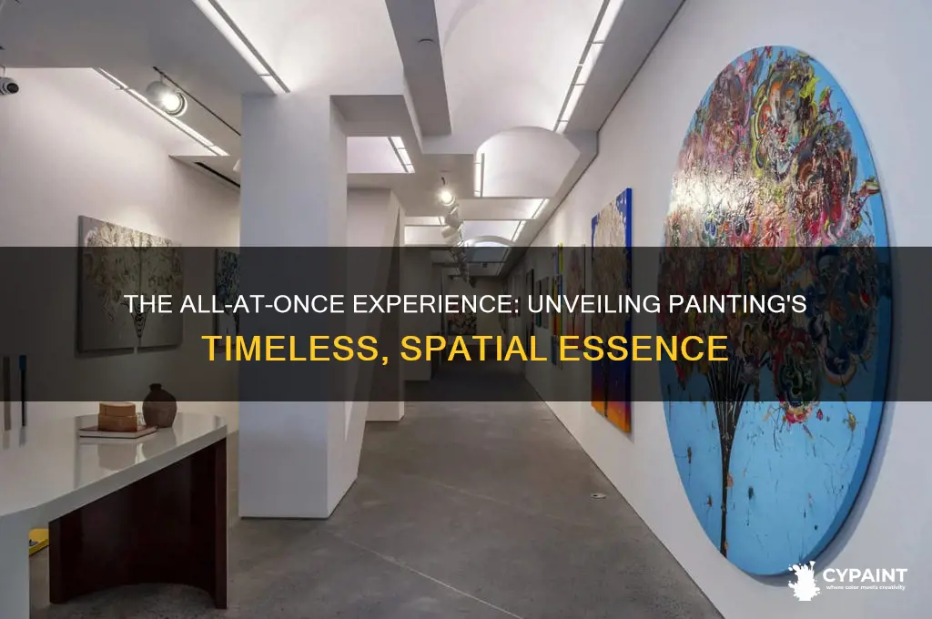 what is the all-at-onceness of painting