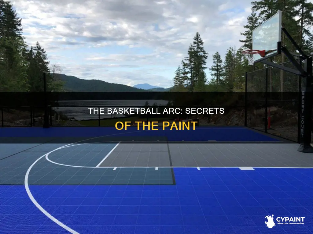 what is the arc inside the paint in basketball