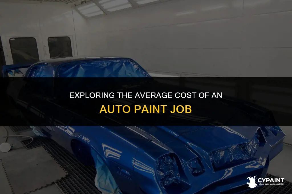 what is the average cost of a auto paint job