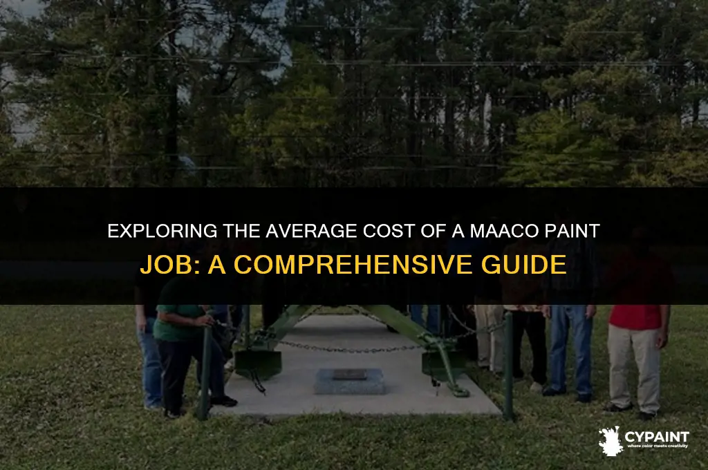 what is the average cost of a maaco paint job