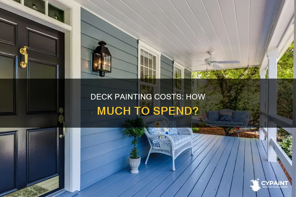 what is the average cost to paint a deck