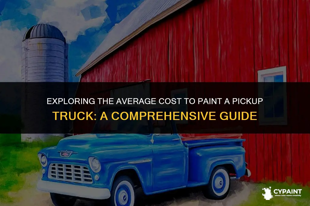 what is the average cost to paint a pickup truck