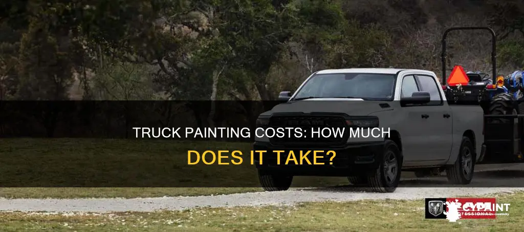 what is the average cost to paint a truck