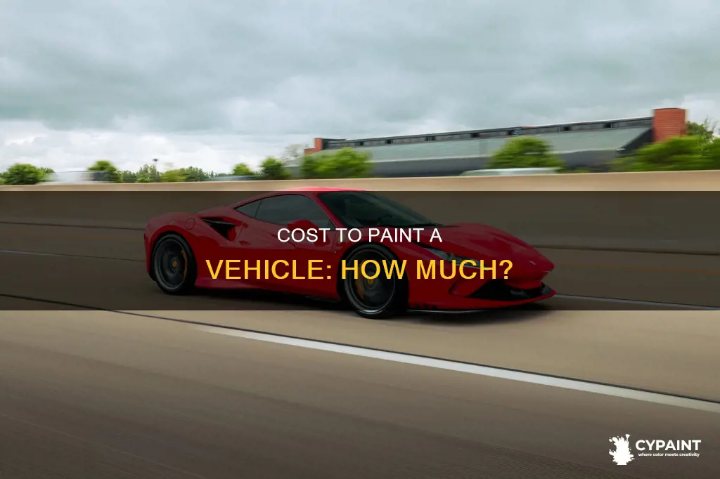 what is the average cost to paint a vehicle
