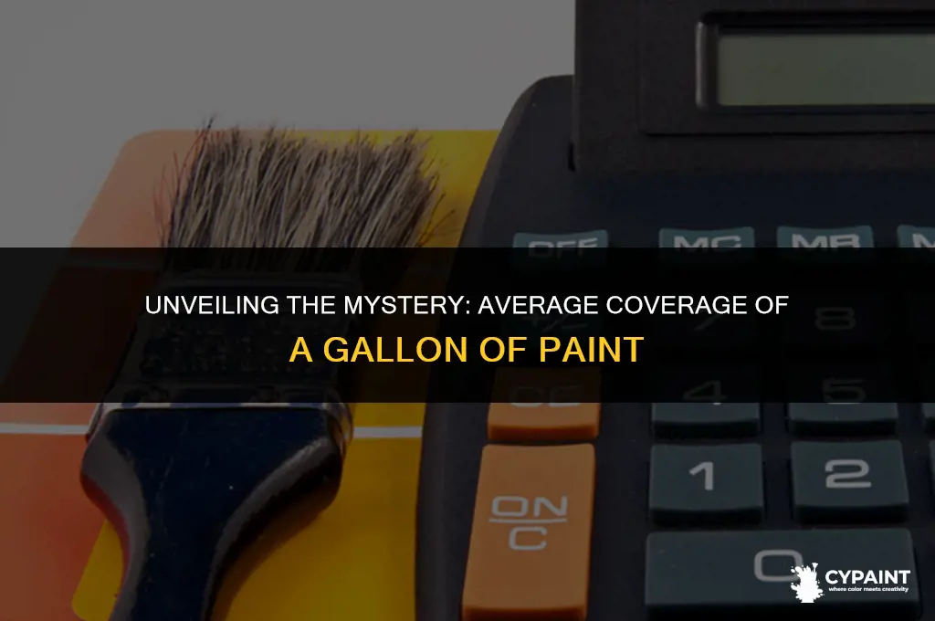 what is the average coverage for a gallon of paint