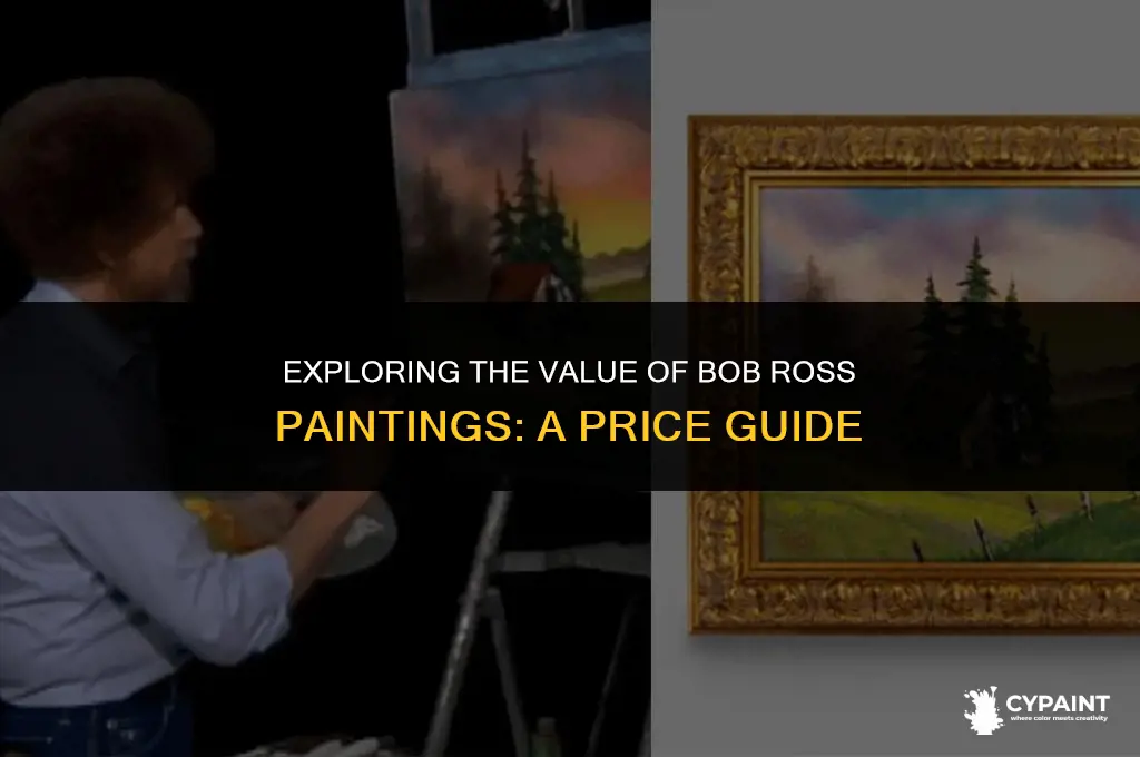what is the average price of a bob ross painting