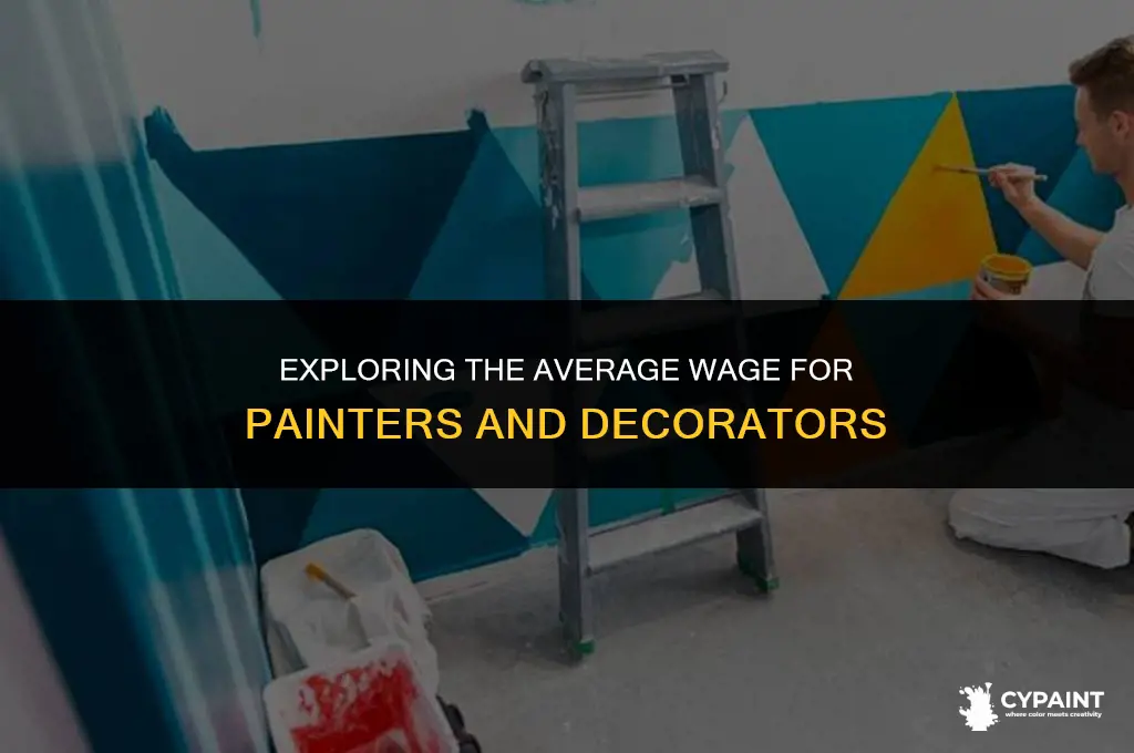 what is the average wage for a painter and decorator