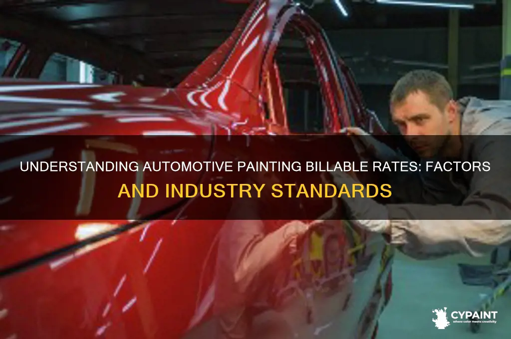 what is the billable rate for automotive painting