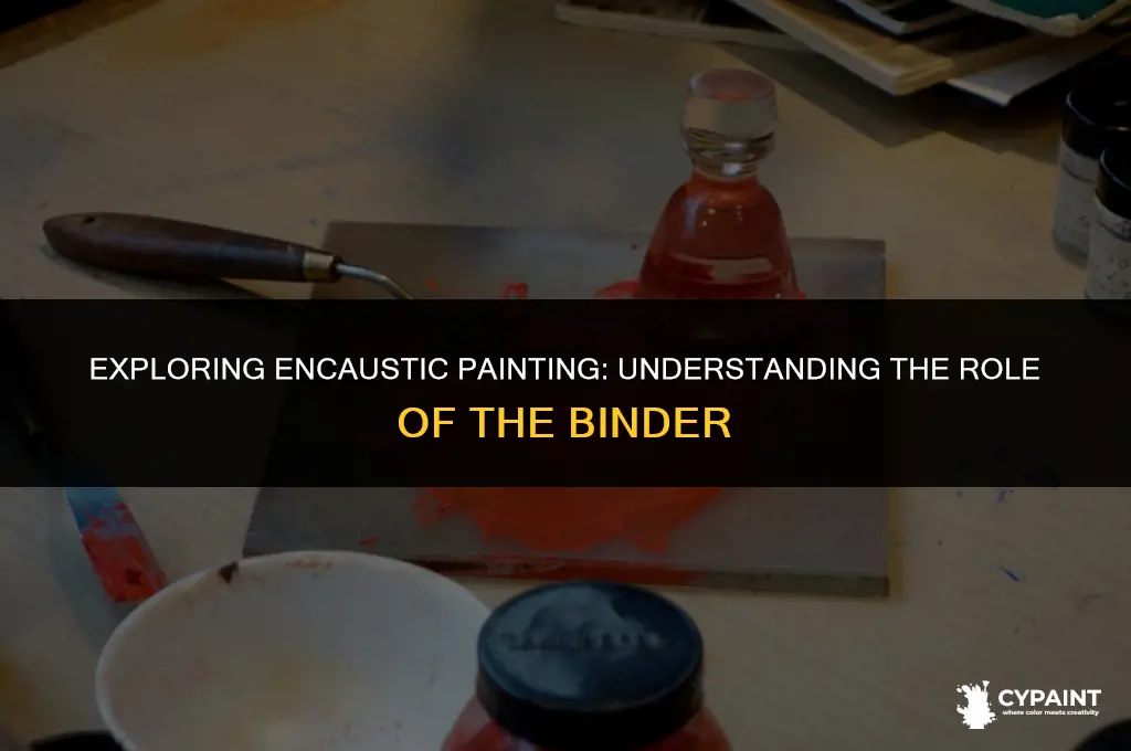 what is the binder in encaustic painting question 13 options