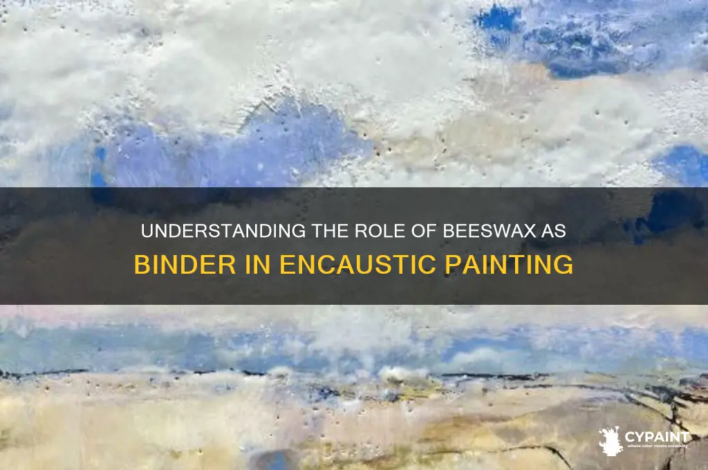 what is the binder in encaustic painting