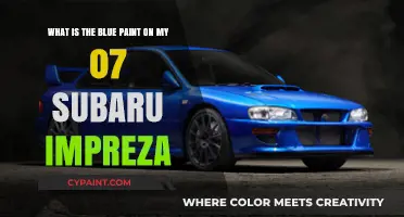 Unveiling the Mystery: Blue Paint on Your 2007 Subaru Impreza