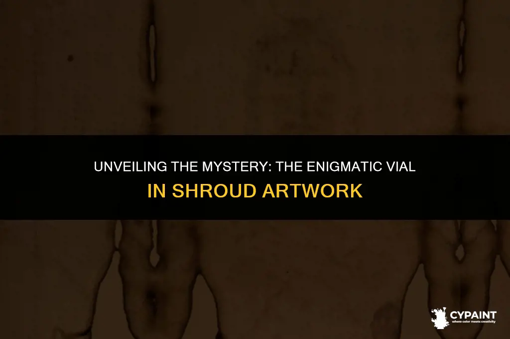 what is the bottle of liquid included in shrood painting
