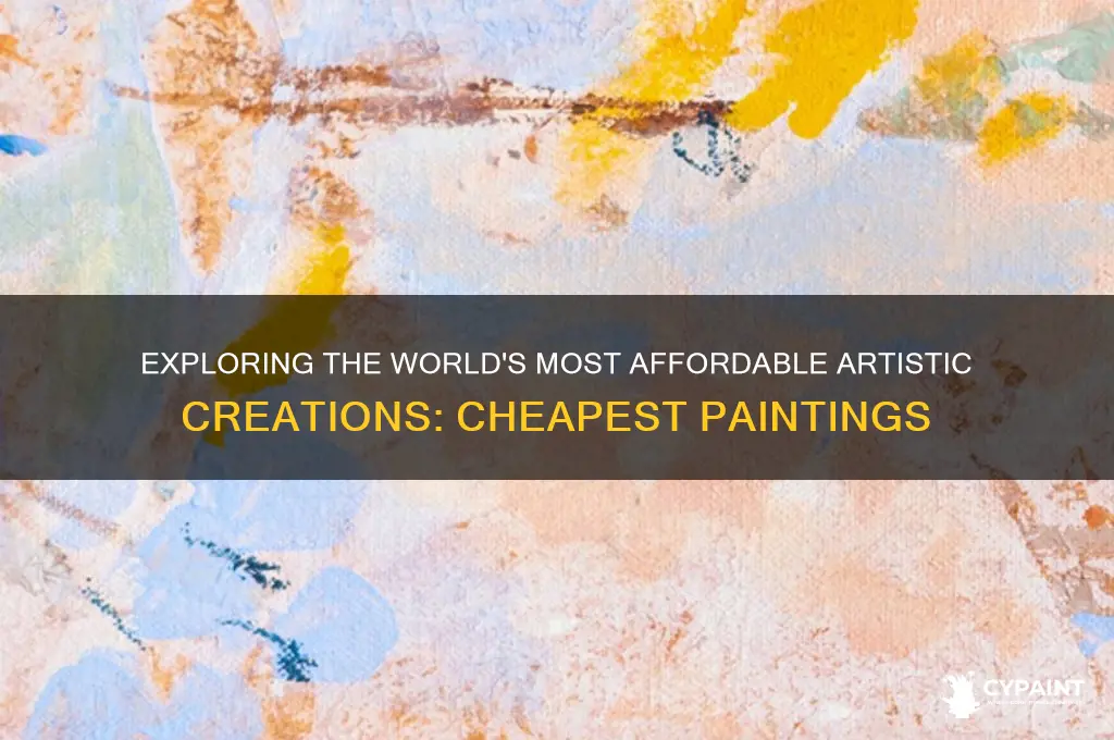 what is the cheapest painting in the world