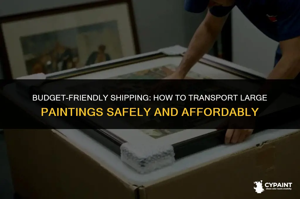 what is the cheapest way to ship a large painting