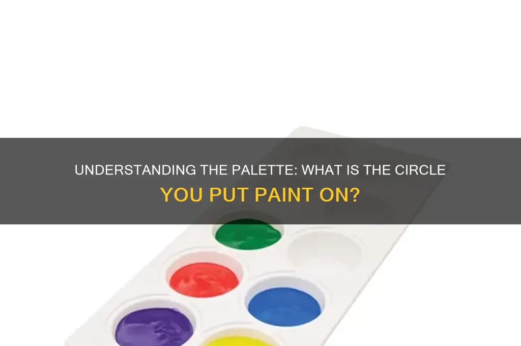 what is the circle u put paint on