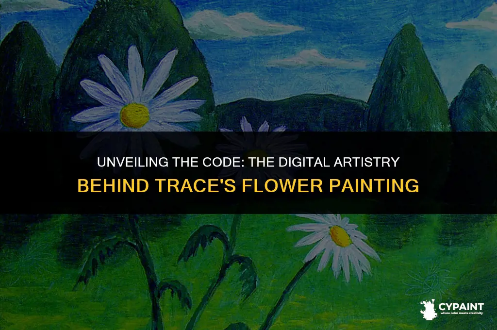 what is the code behind the flower painting in trace